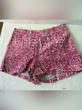 Vintage Jacob Pink Floral Print Shorts